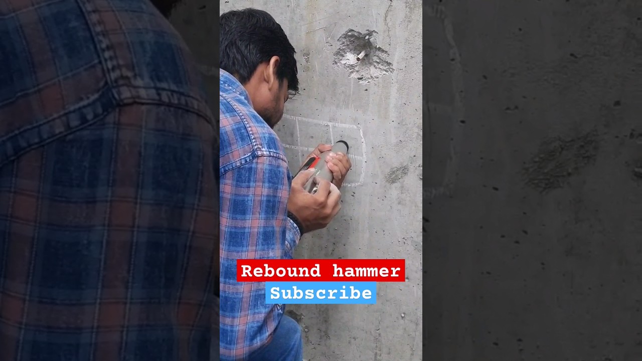 Non destructive test #civilengineering #reboundhammer #everydaylife #concreting