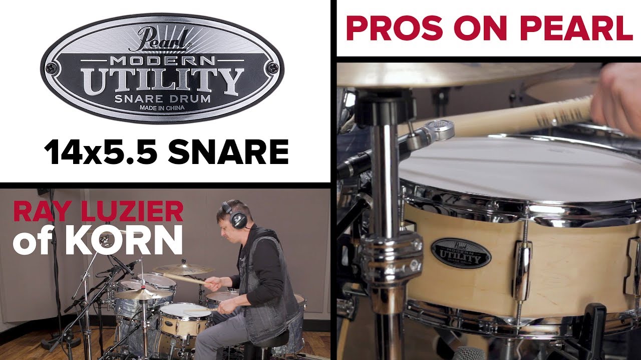 Pearl Modern Utility 14x5.5 Maple Snare Drum - Matte Natural