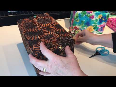 Hand Sew the Corners for Boxing it Up AT637