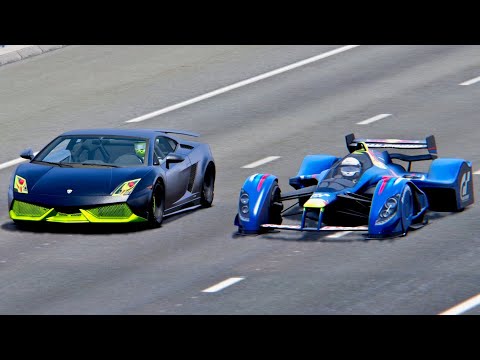 Red Bull X2010 vs Lamborghini Gallardo 7700 HP Monster - Drag Race