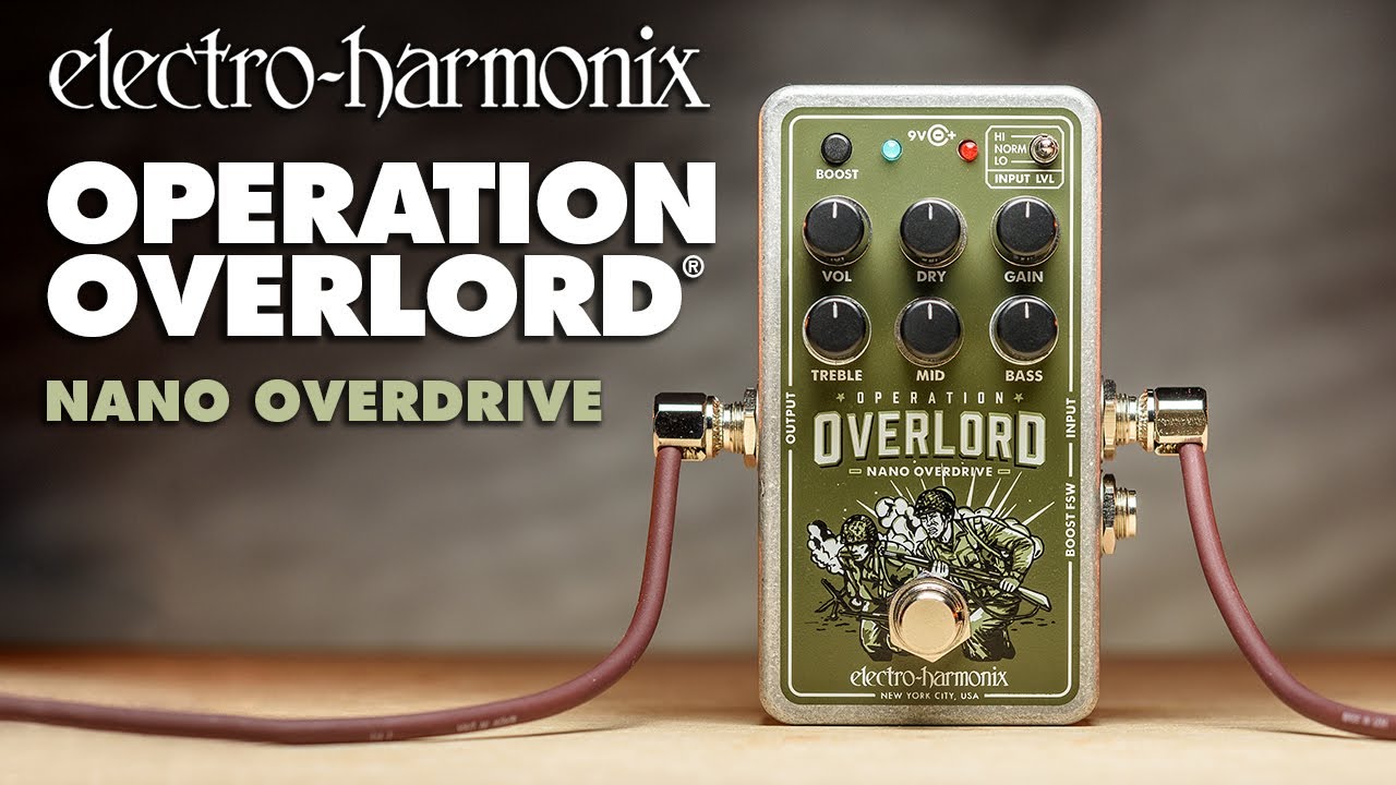 Electro Harmonix Operation Overlord NANO Overdrive Pedal