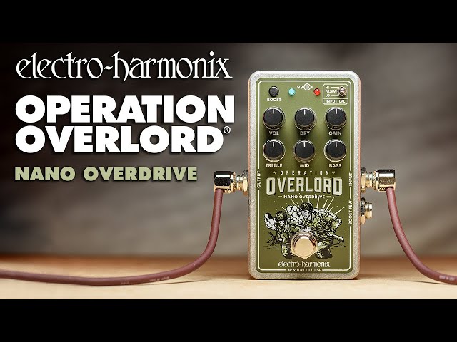 Video Teaser für Electro-Harmonix Nano Operation Overlord Overdrive Pedal  (EHX Demo by TOM BURDA)
