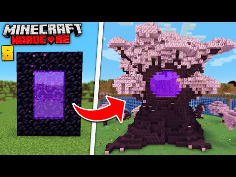 PaulGG - I Transformed The Nether Portal In Minecraft Hardcore 1.20!
