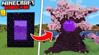 I Transformed The Nether Portal In Minecraft Hardcore 1.20!