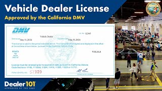 First Step to get a Vehicle Dealer License in California (DMV Approved Program)