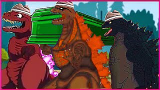 Godzilla & Kong VS Mecha Godzilla & Mecha Godzilla Boss   Coffin Dance Song Meme Cover