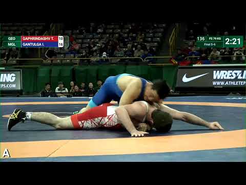 Final 5-6 FS - 79 kg: T. GAPHRINDASHV (GEO) v. I. GANTULGA (MGL)