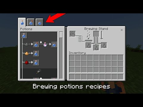 Brewing potions recipe UI mod Minecraft |