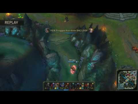 Froggen putting his team on his back!