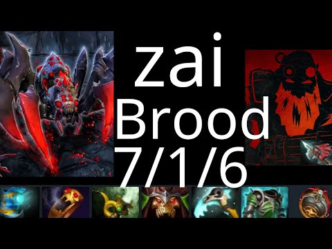 zai Broodmother vs Silencer, PB, QOP, MK, Nyx - Liquid vs Secret g2 TI XI dota2