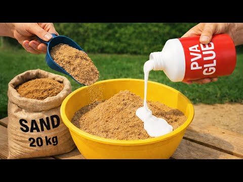 Hidden Secret! Mix SAND with PVA GLUE and see what most people don't even imagine happens!