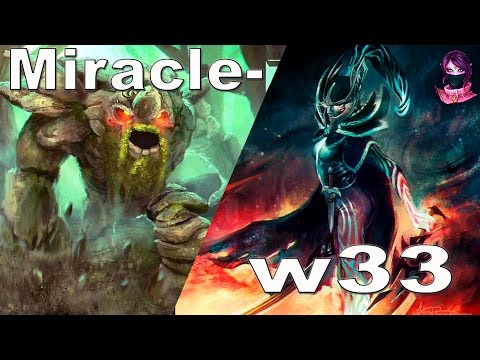 w33 Phantom Assasin vs Miracle- Tiny EPIC 8k+ MMR Fight Dota 2