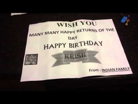 Krish birthday wishes