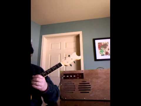 Handmade Electric Tenor Guitar w/ Amplifier Case Soundcheck by Farmer Ted's Guitars