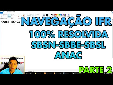 NAVEGAÇÃO IFR ANAC COMPLETA RESOLVIDA - SBSN-SBBE-SBSL (PARTE 2) → CMTE DANTAS