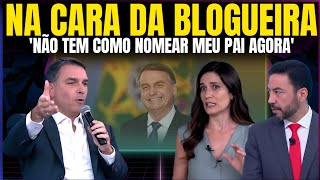 BLOGUEIRA FAZ PERGUNTA BOBA E PASSA MAL COM RESPOSTA DO FLÁVIO SOBRE BOLSONARO NO SEU GOVERNO