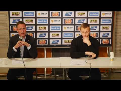 Presskonferens efter matchen Frölunda - Skellefteå