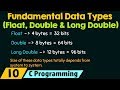Understanding Float, Double, and Long Double Data Types in C
