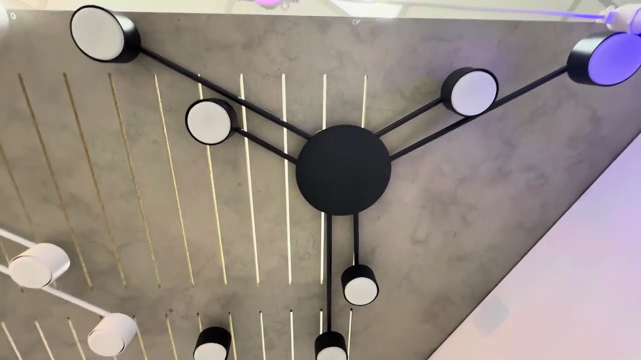 Светильник под лампу VIDEX 8хGX53 черный накладной (VL-SPF22B-B)