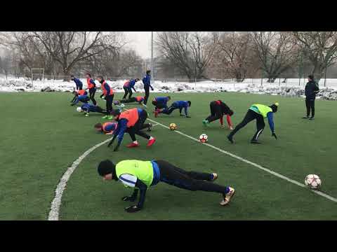 KS Drukarz’2002 - ćwiczenia kształtujące szybkość reakcji pod okiem Trenera Kazimierza Budy 24/01/18