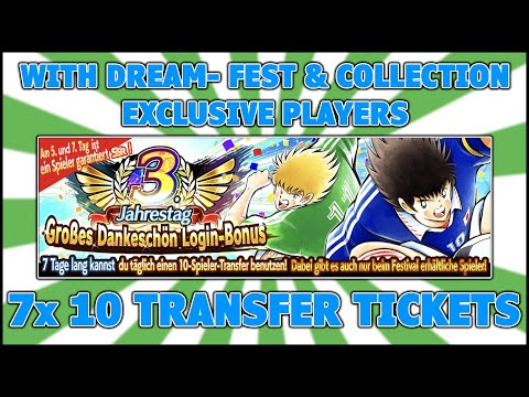 3rd Anniversary Big Thanks Banner - All 7 Steps - NEW SSR - Captain Tsubasa Dream Team