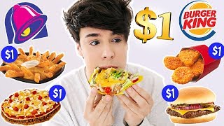 i only ate $ DOLLAR MENU $ items for 24 hours