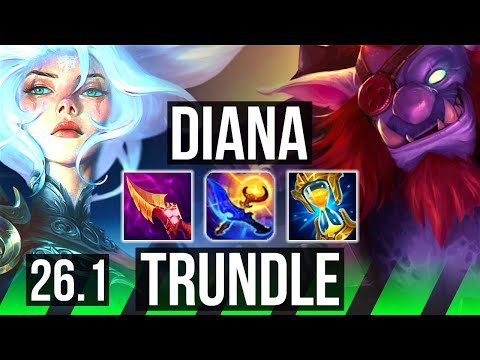 DIANA vs TRUNDLE (JGL) | 4k gold comeback | EUW Master | 26.1