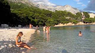 preview picture of video 'Croatia, Makarska rivera, Brela, Soline beach'