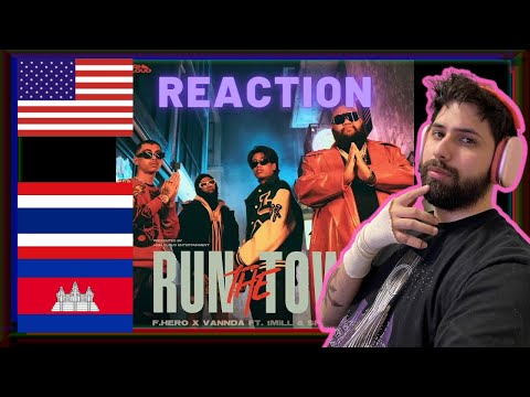 AMERICAN REACTION | F.HERO x VANNDA - RUN THE TOWN feat 1MILL, SPRITE (FULL SONG)