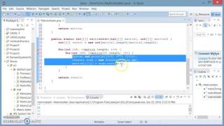 Java Shorts #3 Matrix addition with user input