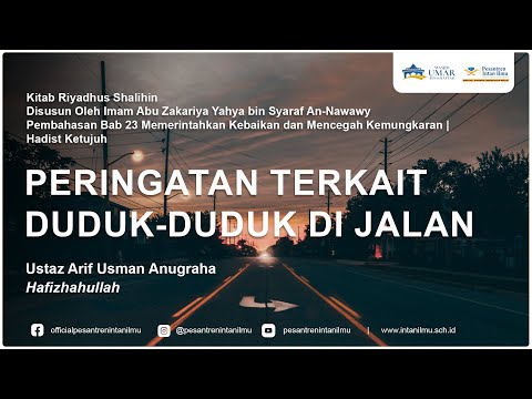 Kitab Riyadhus Shalihin | Bab 23 Hadist Ketujuh | Ustaz Arif Usman Anugraha, Hafizhahullah