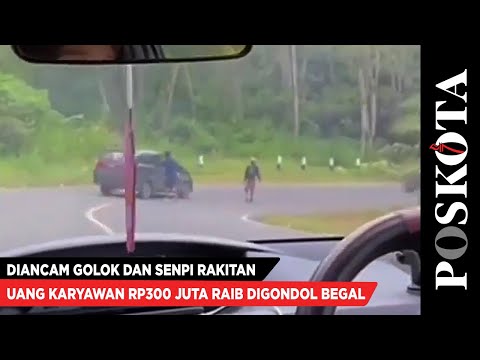 Diancam Pakai Golok dan Senpi Rakitan, Uang Karyawan Rp300 Juta Raib Digondol Begal.