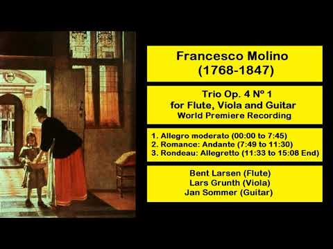 Francesco Molino (1768-1847) - Trio for Flute, Viola and Guitar Op. 4 Nº 1