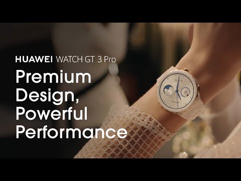 Išmanusis laikrodis Huawei Watch GT 3 Pro Titanium (46mm), Titano spalvos korpusas su pilkos spalvos odiniu dirželiu video