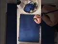 Starry Night sky with gouache // hand painting these stars took me an hour!!! ✨💫🌌