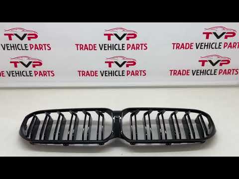 Fits BMW 5 Series G30 G31 LCI 2020-2023 Front Kidney Grilles Twin Double Slats Gloss Black video