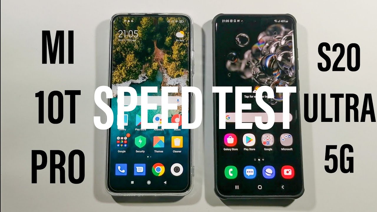 Xiaomi Mi 10T Pro vs Samsung S20 Ultra Comparison Speed Test