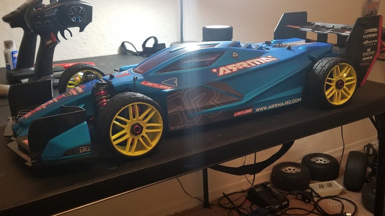 (Arrma limitless) speed run! 100mph