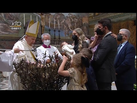 Messe du Baptême du Seigneur présidée par le pape François