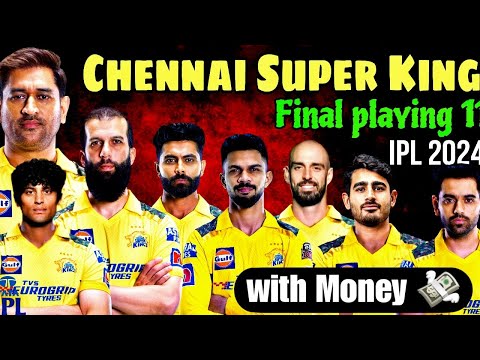 IPL 2024 - Chennai Super Kings team final squad ( With Price💸 ) | Csk Team New players list 2024
