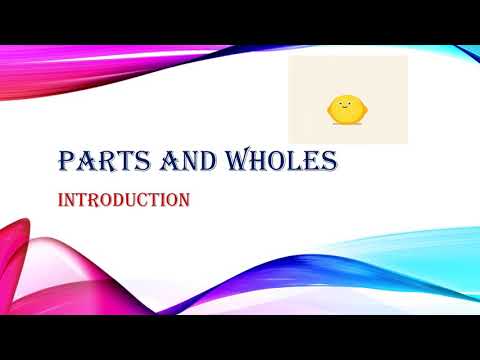 Parts and wholes - introduction -class 5 Maths (cbse)