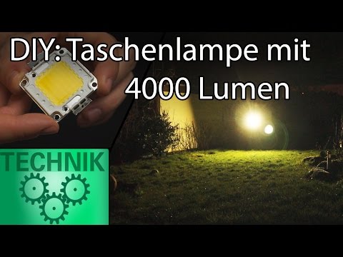 DIY: 4000-Lumen-Taschenlampe aus 4€-LED-Modul bauen