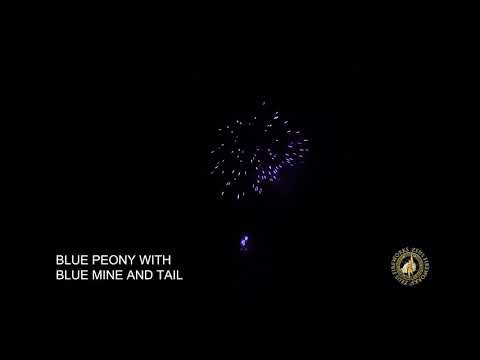 Blue Gender Reveal From Zeus Fireworks