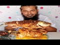 ASMR EATING SPICY WHOLE FISH CURRY FISH FRY DAM FISH FRY MASALA RICE BIG BITES ASMR EAYING MUKBANG