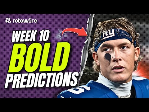 Thumbnail for 5 BOLD Predictions For Week 10 Fantasy Football