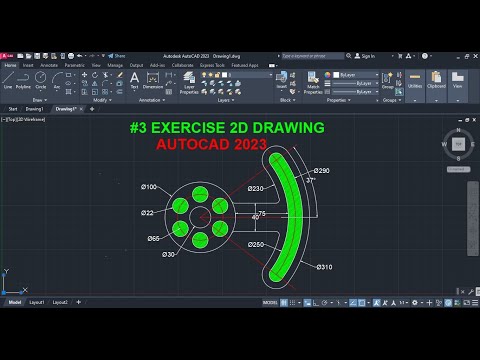 AutoCAD 2D exercise 1