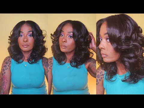 *NEW* PERFECT $40 SUMMER WIG | Outre Human Hair Blend Glueless HD 5X5  Closure Wig HHB-Body Wave 16