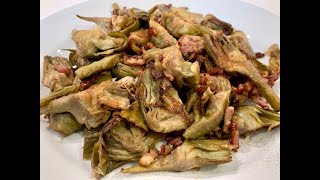 Alcachofas con jamón con Thermomix | recetas de alcachofas | @recetasmjmix #alcachofastm6