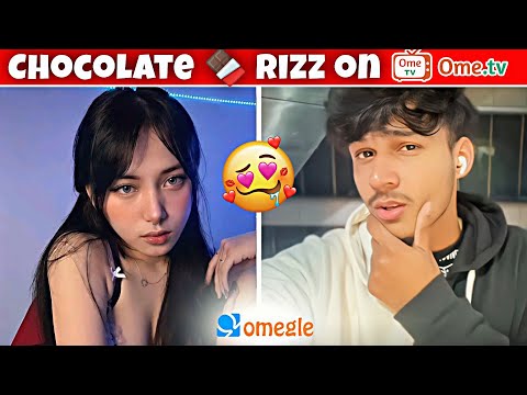 Giving Chocolate to Girls on Ometv 🍫🤤 Indian Rizz Edit #omegle #rizz