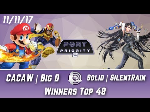 Port Priority 2 - CACAW | Big D (Mario, Falcon) Vs. Solid | SilentRain (Bayonetta) - Winners Top 48